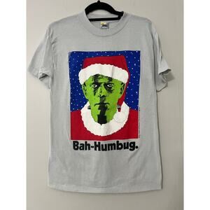 Vintage Stanley Desantis 1987 Frankenstein Bah-Humbug T Shirt Size Medium
